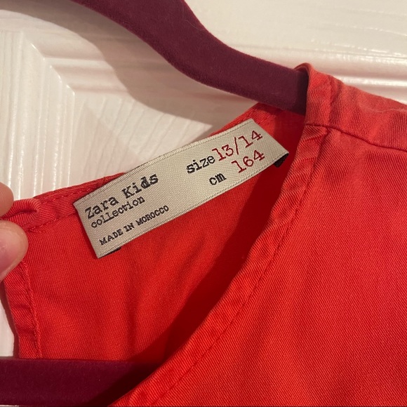 Zara Kids Red Ruffle Dress - Picture 4 of 5